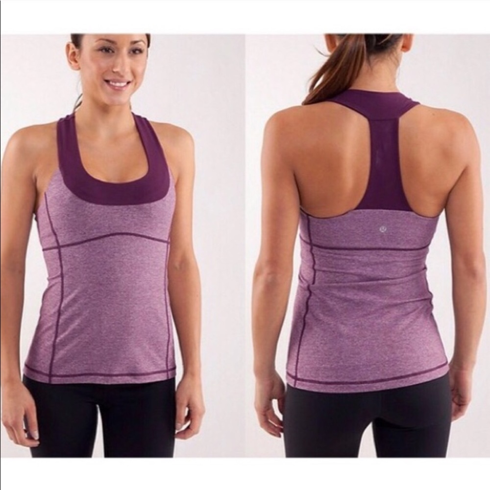 Lululemon Purple Scoop Neck Tank Top 6 *35